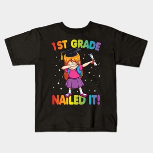 First Grade Nailed It Class Of 2020 Graduation Gift Kids T-Shirt